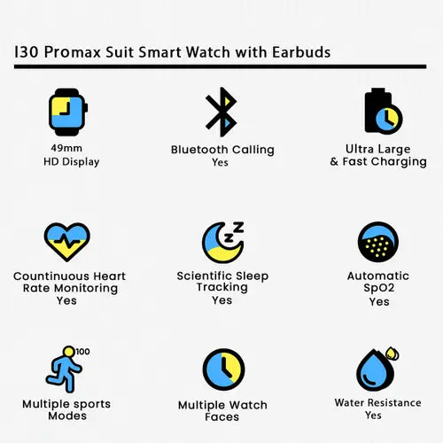 i30 Pro Max Suit Smart Watch