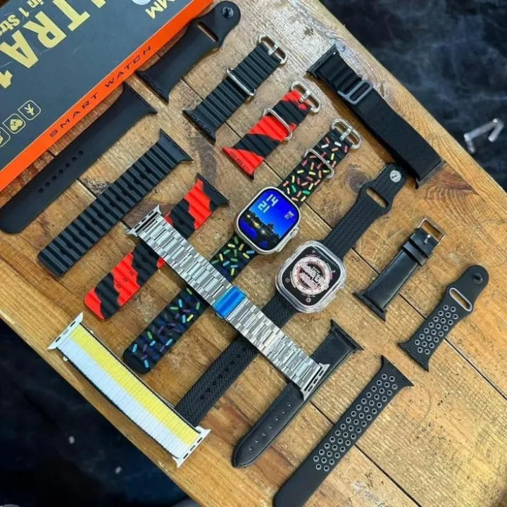 Ultra 10 in 1 Multi-Strap Smartwatch