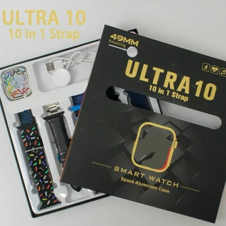 Ultra 10 in 1 Multi-Strap Smartwatch