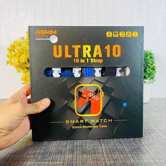 LATEST ULTRA 10 IN 1 SMARTWATCH WITH CASE AND EARBUDS TaraRani